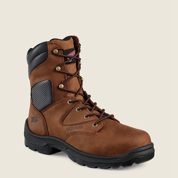 Mens Red Wing Flexbond - 8-inch Toe Metguard - Safety Boots Brown - BJH349760